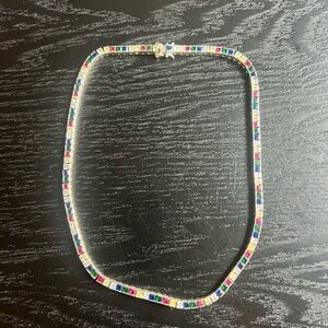 Dorsey multi-color rivirere necklace, 16”